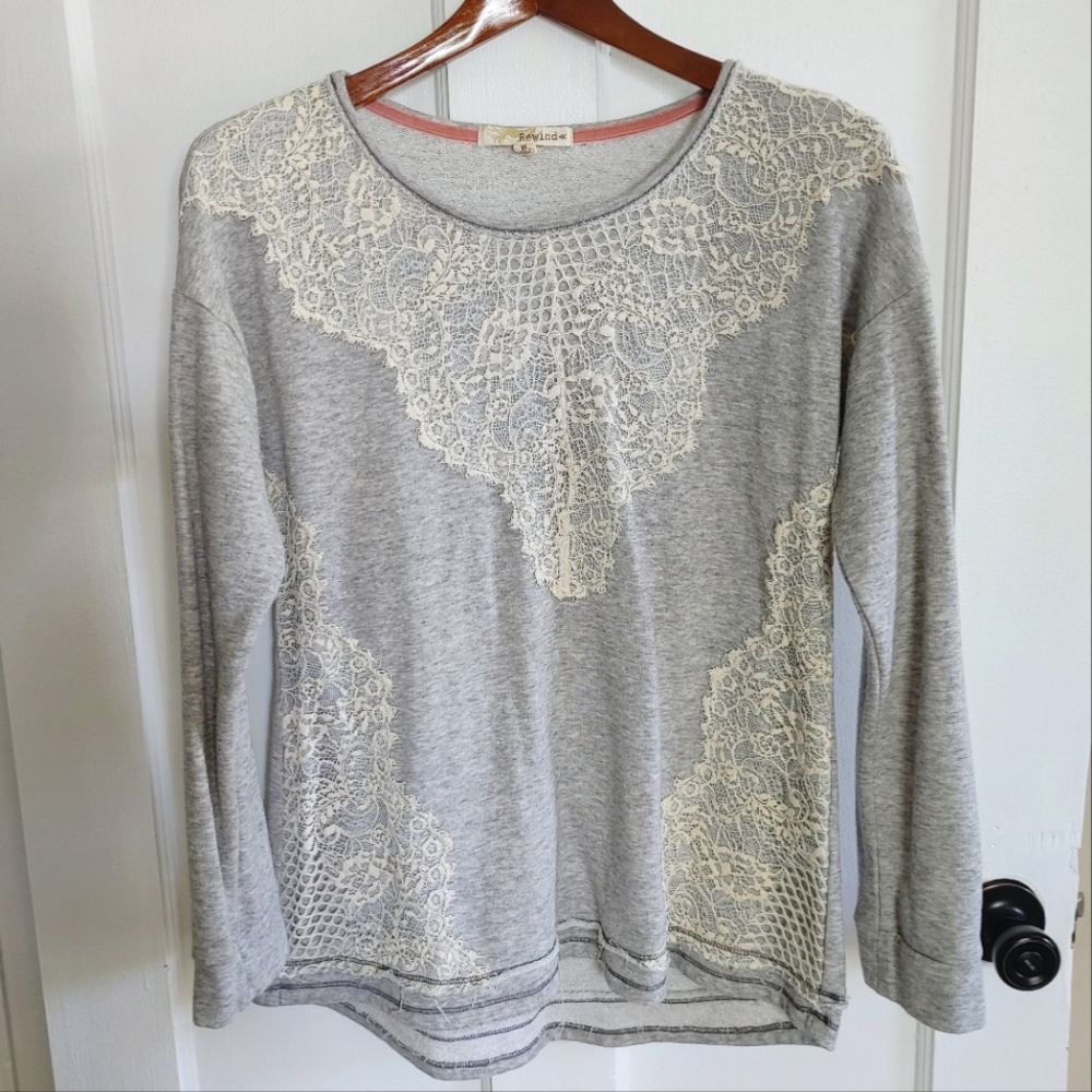 Adorable lace detail sweater from The Buckle
